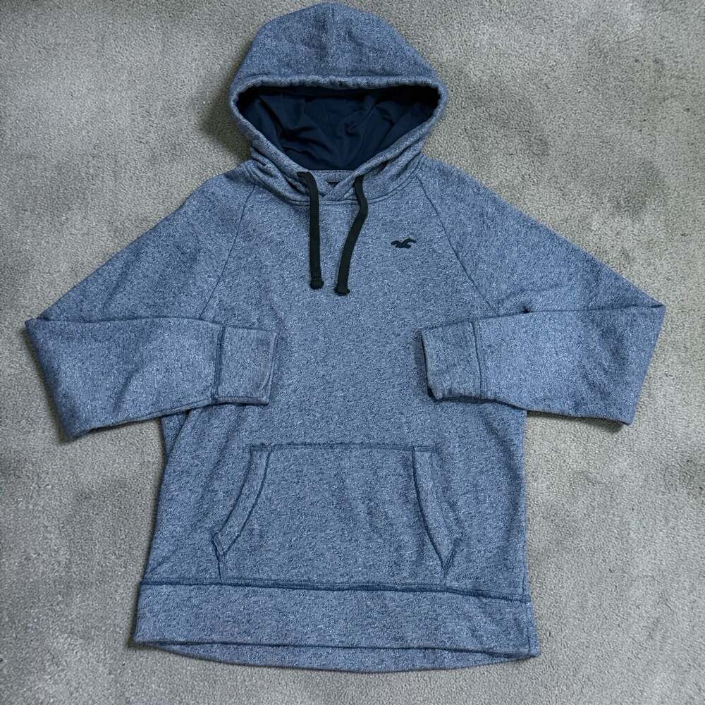 Hollister Blue Heathered Pullover Hoodie